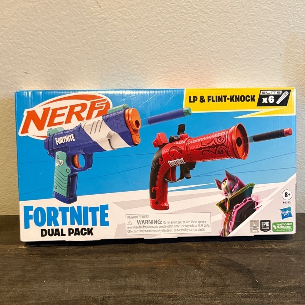 Nerf Fortnite Dual Pack - Blue and Red Blasters